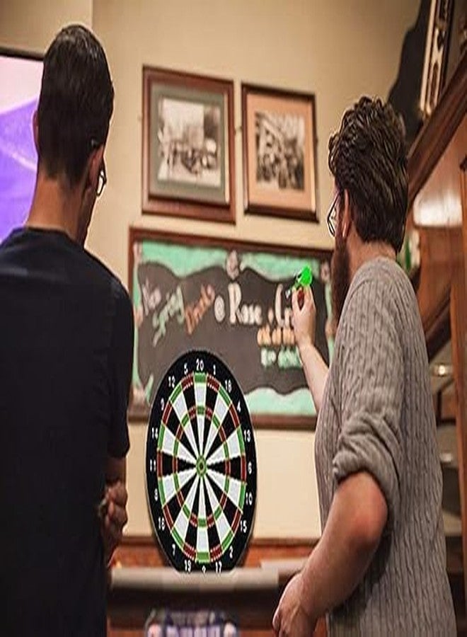 Coracy Round Magnetic Dartboard Board Game Set, Magnet Dart Board Game for Kids and Adults, Target Shooting Game, Indoor and Outdoor Magnetic Score Dartboard Kit with 6 Darts (34 Cm), Multicolor - Image 2